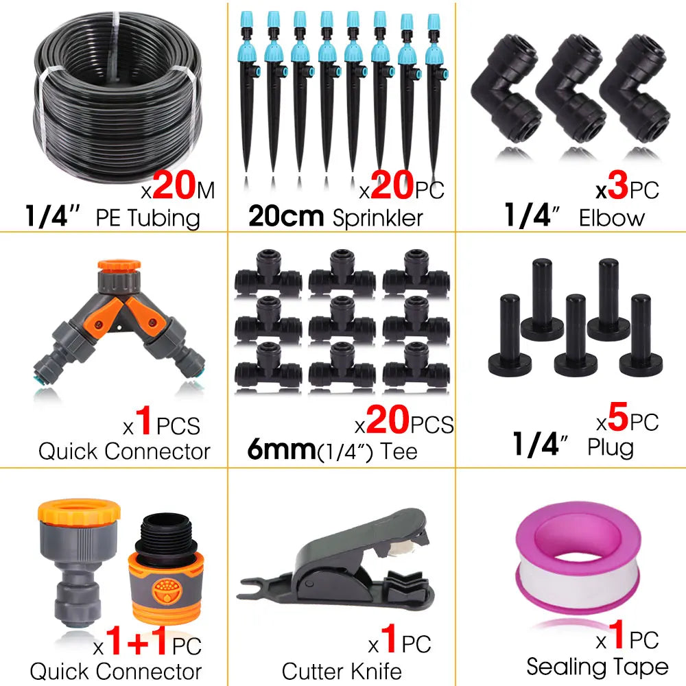 Smart Wifi/Bluetooth Compatible Timer Watering Systems for Garden