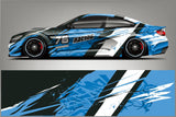 Colorful Stitching Full Body Racing RV Graphic Decals Vinyl Wrap Camo Custom Size Color Changing DIY Car Full Wrap 300*60cm
