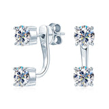 New Stud Earrings 5mm D Color Moissanite Drop