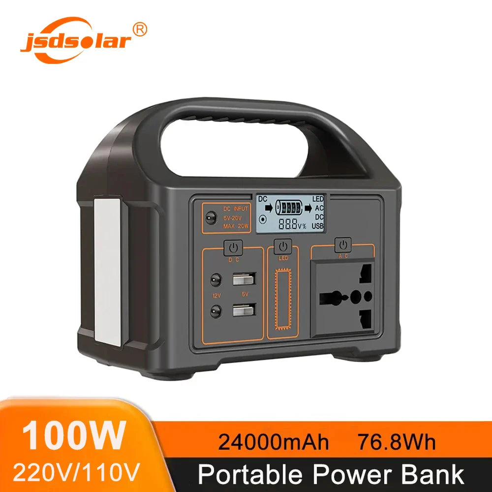 100W 24000mAh Power Bank 220V/110V Portable Power Station