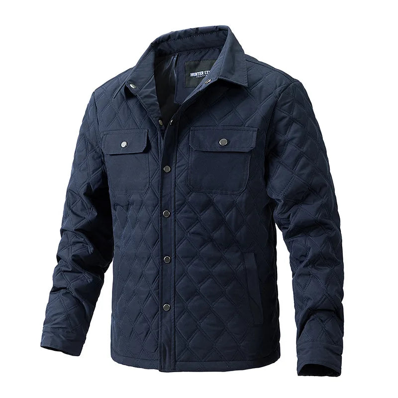 2023 Mens Jacket Coat Autumn Winter Diamond Quilted