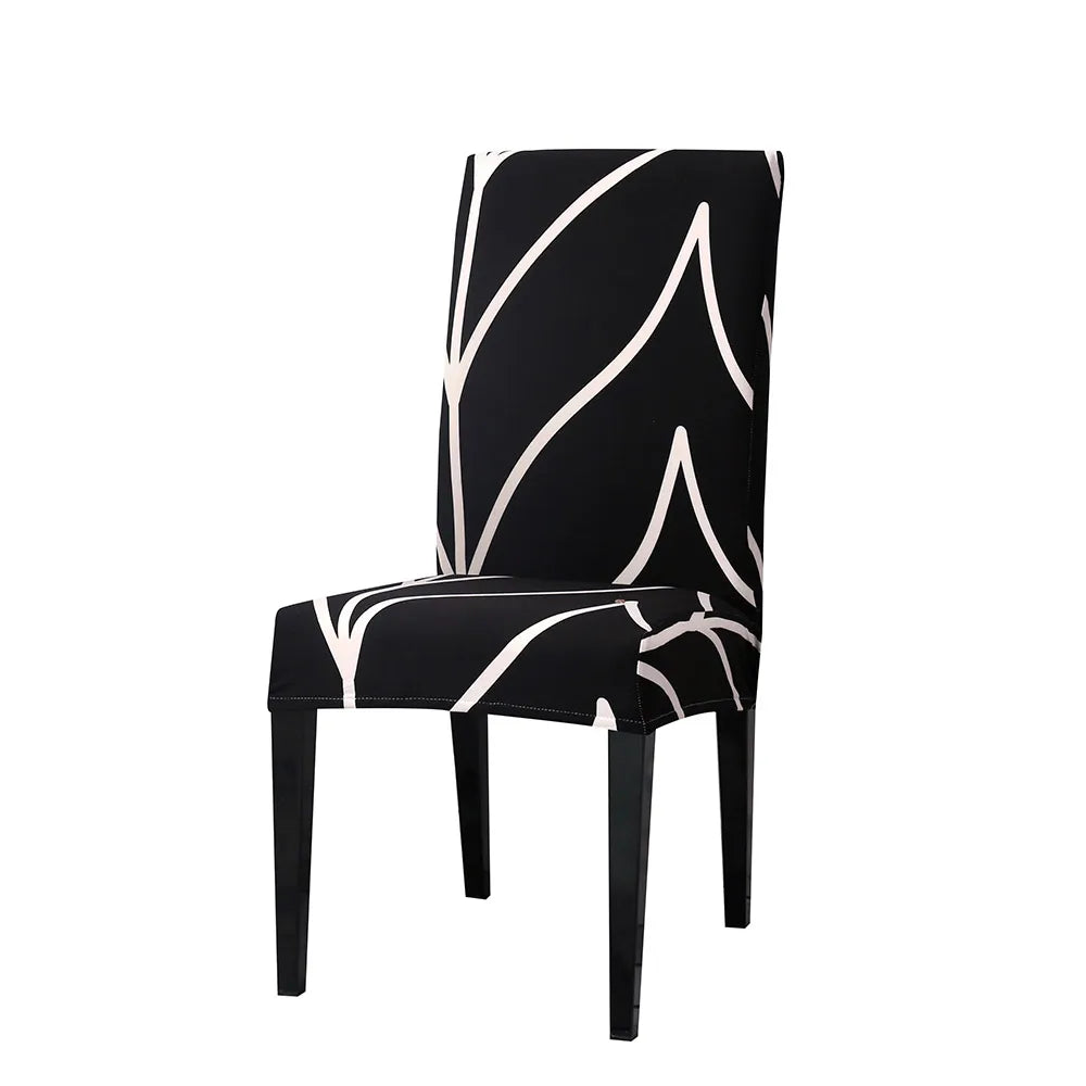 Printed Chair Cover Elastic Seat Chair Covers Removable