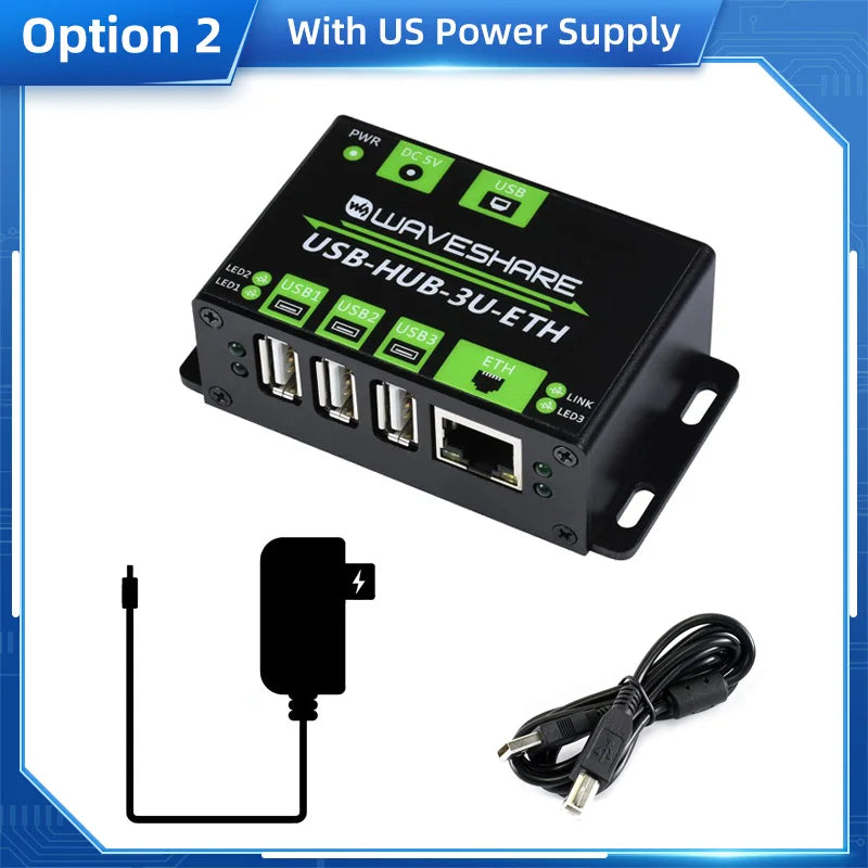 Industrial Grade Multifunctional USB HUB Extending 3 x