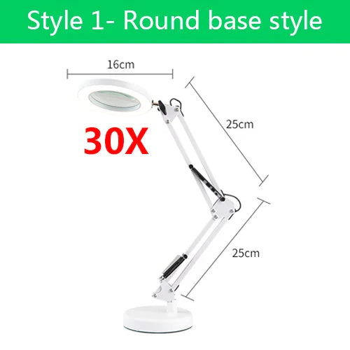 5x 30x Flexible Clamp-on Table Lamp with LED