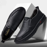 2023 Business Leather Shoes Moccasin Shoes Breathable Men's