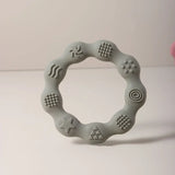 Cute Baby silicone ring teether Baby oral care