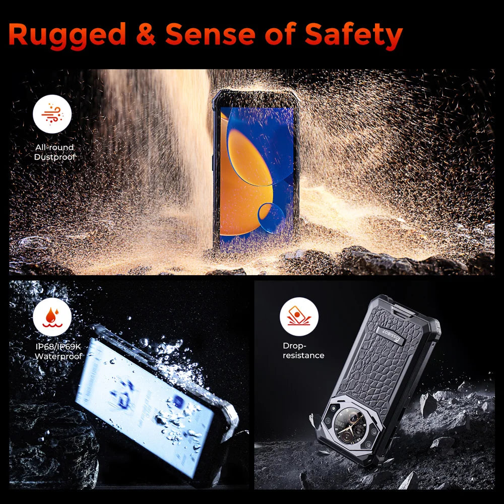 [World Premiere] Fossibot F101 Pro,Rugged Smartphone ,10600mAh,IP68,15GB+128GB,Waterproof Global