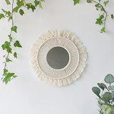 Macrame Wall Mirror Boho Round Mirrors Art Home