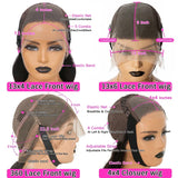 Brown Lace Front Human Hair Wigs For Women