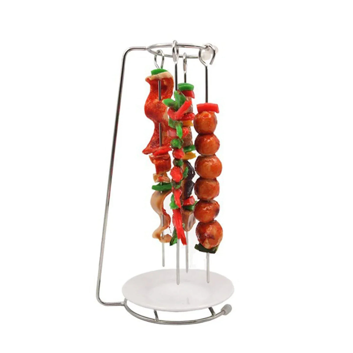 Roaster Camping Cookware Vertical BBQ Skewer Barbecue Patio