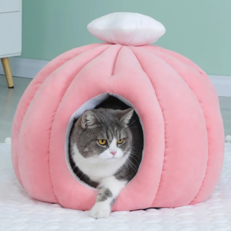 Closed Fluffy Cute Fashion Habitats Cat Bed Kittens