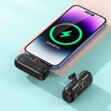 10000mAh Wireless Power Bank Mini Capsule Capsule Fast