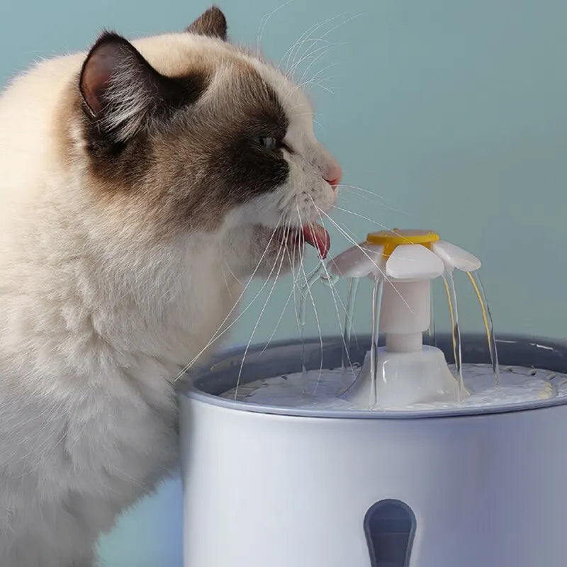 2.4L Pet Cat Dispenser Drinking Water Fountain Activated