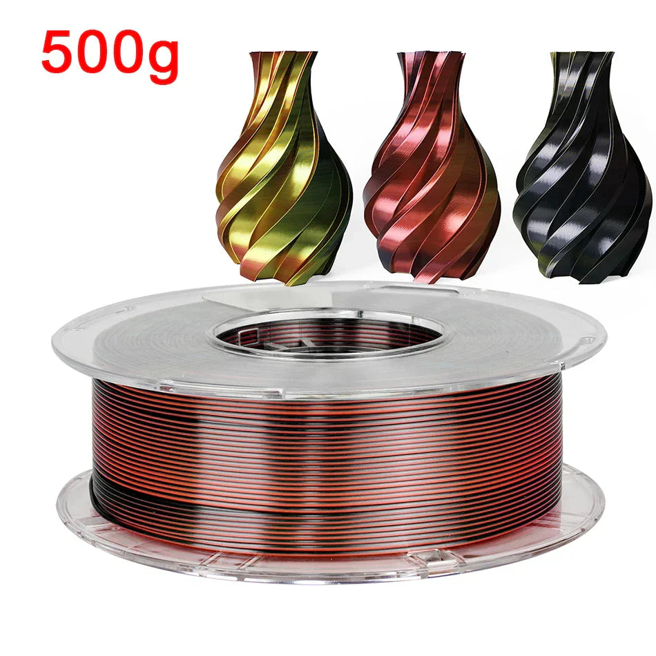 Tri-Color 3D Printer Filament PLA Silk Tricolor for