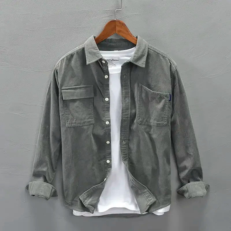 Casual Shirt Jacket Men's Corduroy Spring and Autumn