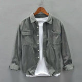 Casual Shirt Jacket Men's Corduroy Spring and Autumn