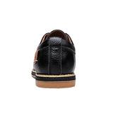 Genuine Leather Men Dress Shoes Oxfords Brogue Lace