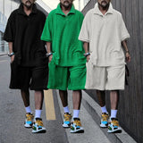 Men's Polo Suit Fashion Men Sets Mens Solid