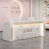 Modern Cash Register Clothing Store Counter Reception Desks