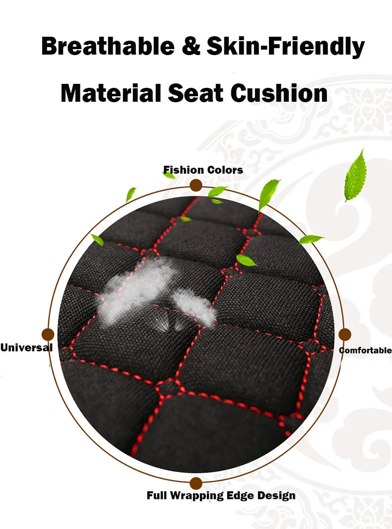 Summer Flax Car Seat Cover Linen Fabric Automobiles