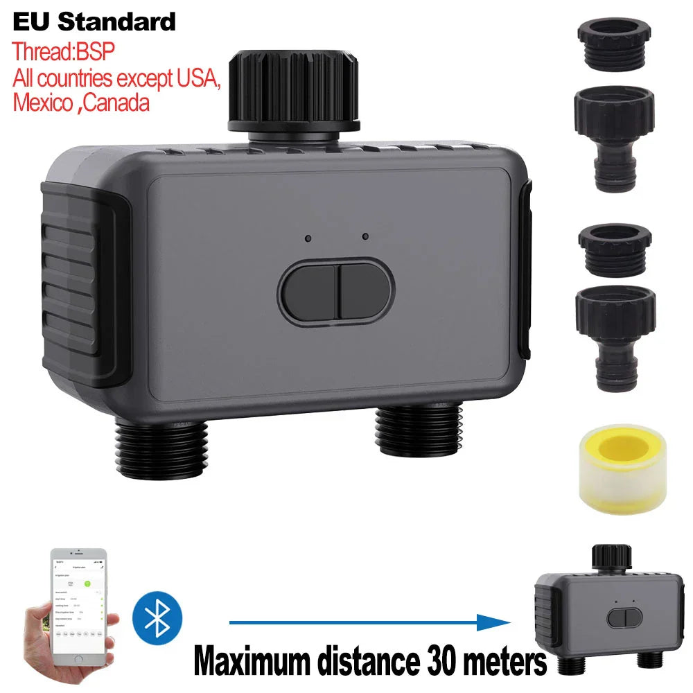 Smart 2 Zone Watering Timer Bluetooth WIFI Garden