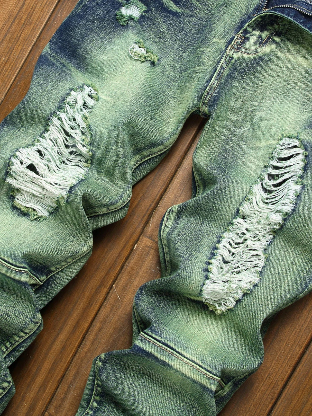 High Street Ripped Jeans for Men Four Seasons