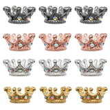 10PCS 4 Colors Rhinestone Insert Big Hole Crown