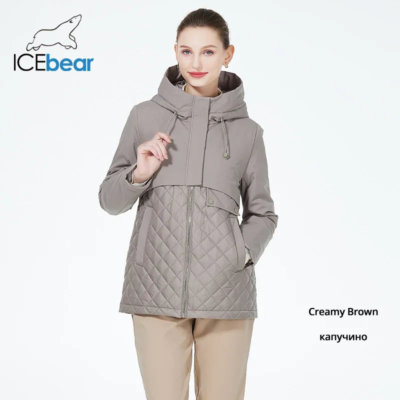 ICEbear 2023 New Women Casual Short Jackets Hooded
