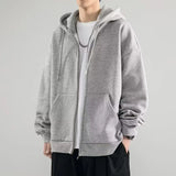 2024 American Heavyweight Basic Solid Color Cardigan Sweatshirt