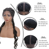 My-Lady Synthetic 27inches Lace Front Hair Wig Black