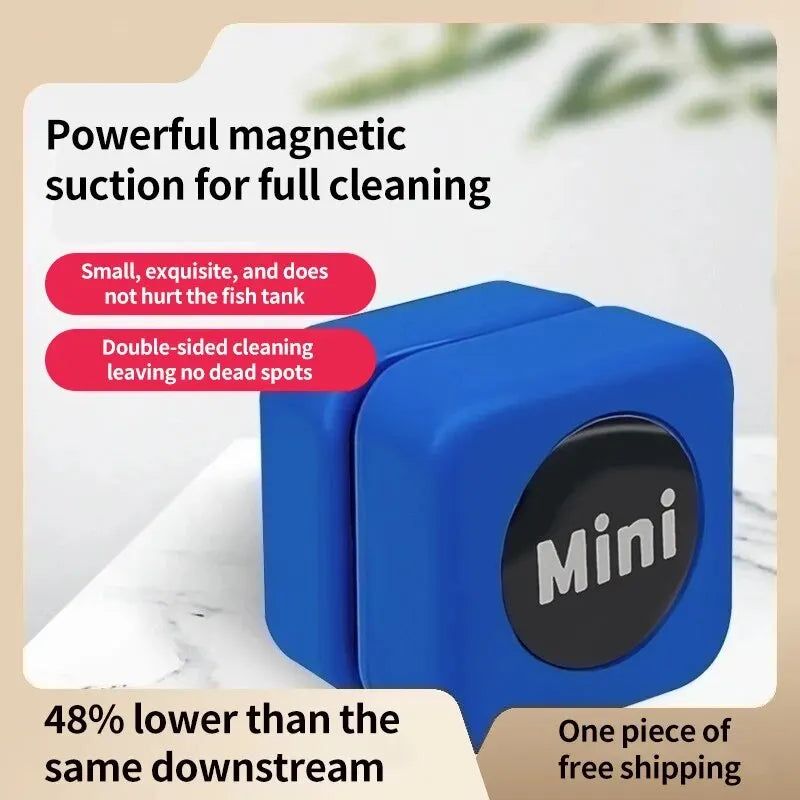 Mini Aquarium Glass Cleaner Scratch-resistant Glass Cleaner Magnetic