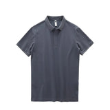 Dukeen Solid Color Polo Shirts for Men Short-Sleeved