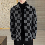 Autumn winter new mink velvet men's casual fashion