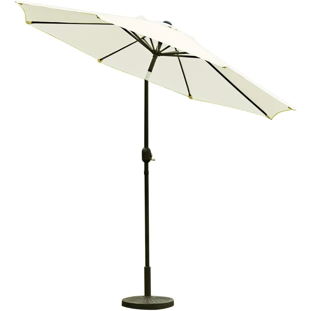 9' Patio Umbrella Outdoor Table Umbrella with 8