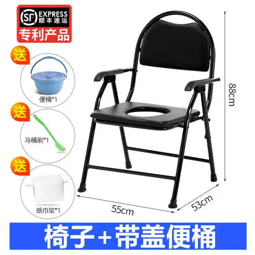 Disabled Stackable Bathroom Chair Space Saving Squatty Potty
