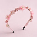 Artificial Flower Hairbands for Girls Trendy Pearl Cute