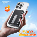 QOOVI 5000mAh Magnetic Wireless Powerbank PD20W Fast Charging