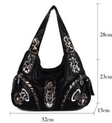 Angelkiss Women Handbags Leopard Bag Top-handle Handbag Fashion