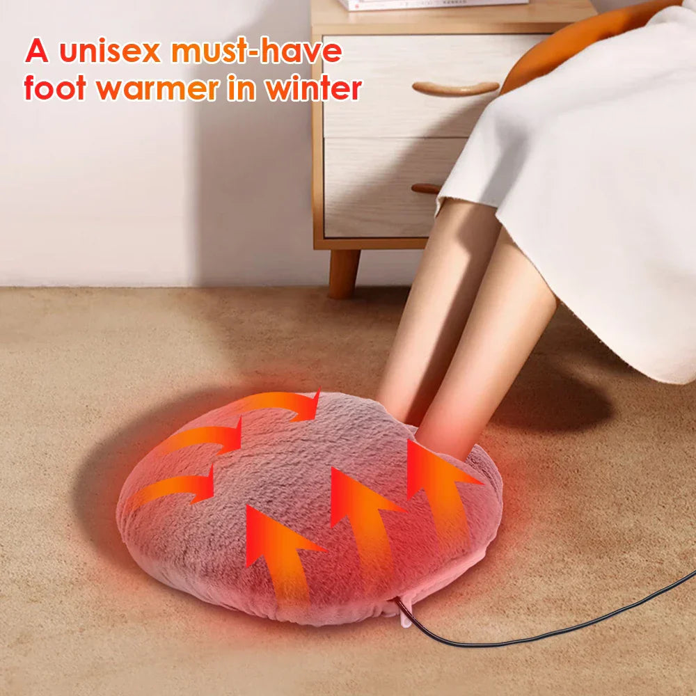 USB Heating Foot Pads Shoes Winter Heated Warming