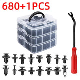 100/415/680PCS Car Fastener Clips Mixed Car Fasteners Door