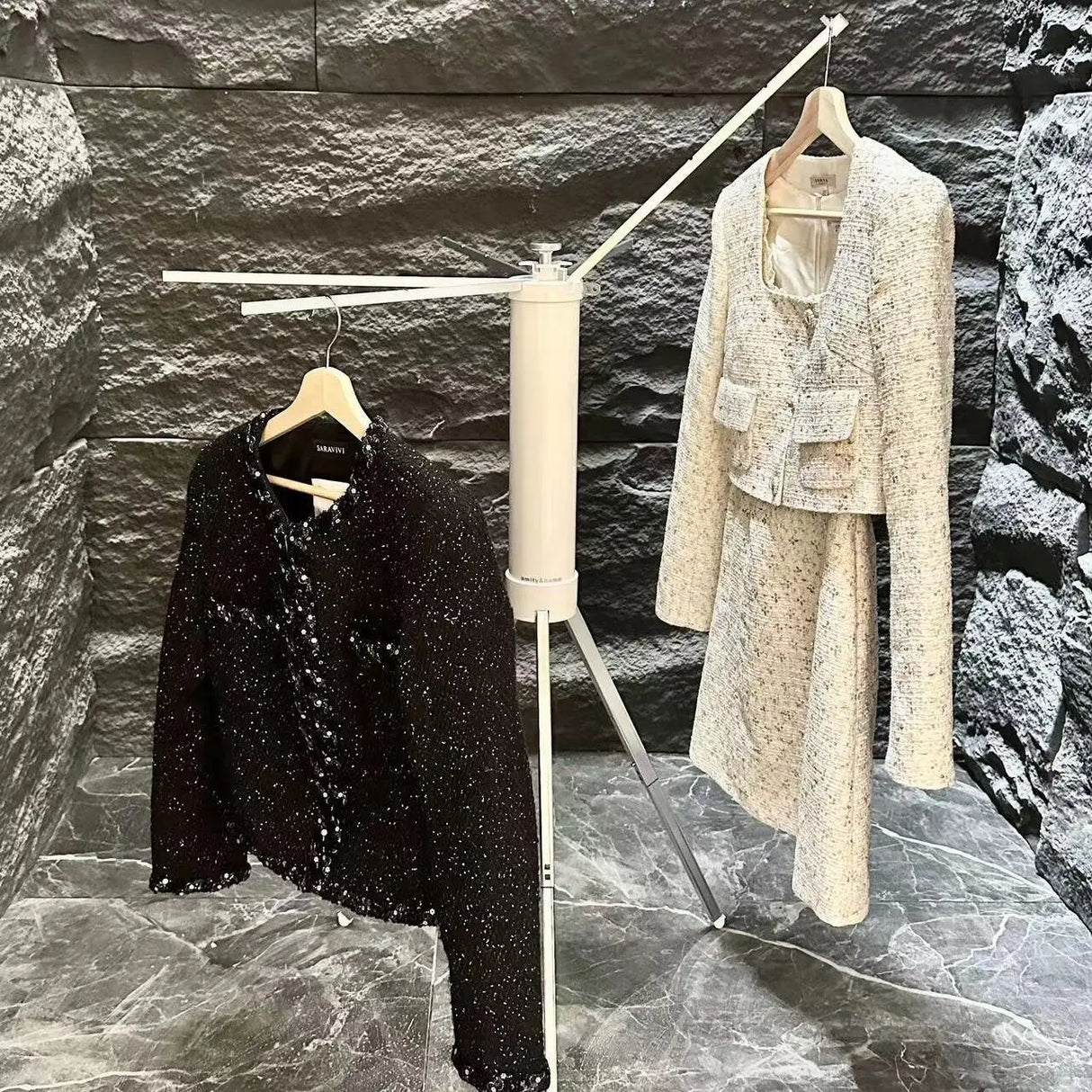 Umbrella Folding Clothes Drying Rack,Mini Telescopic Stand Coat