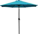 9' Patio Umbrella Outdoor Table Umbrella with 8