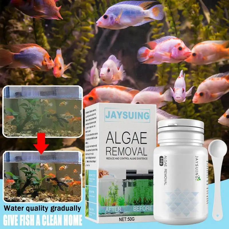 50g Fish Tank Cleaning Powder Algae Removal Agent