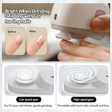 Wireless Nail Clipper 2 in1 Grinding and Polish