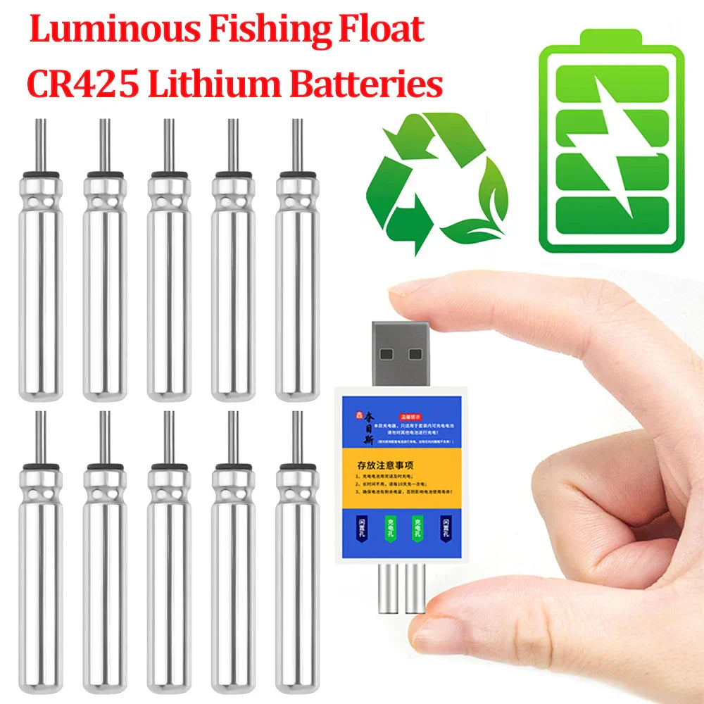 Electronic Floats CR425 Lithium Batteries Luminous Fishing Float