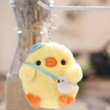 8-10cm Cute Little Yellow Chicken Pendant Plush Toy