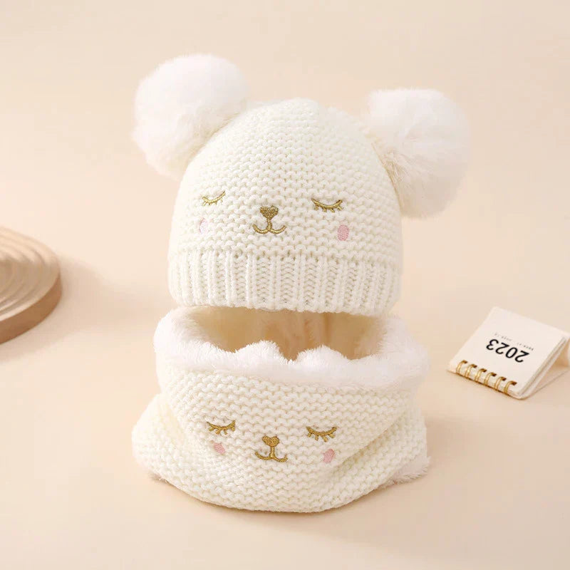 Suefunskry Baby Girl Winter Warm Beanie Hat Soft