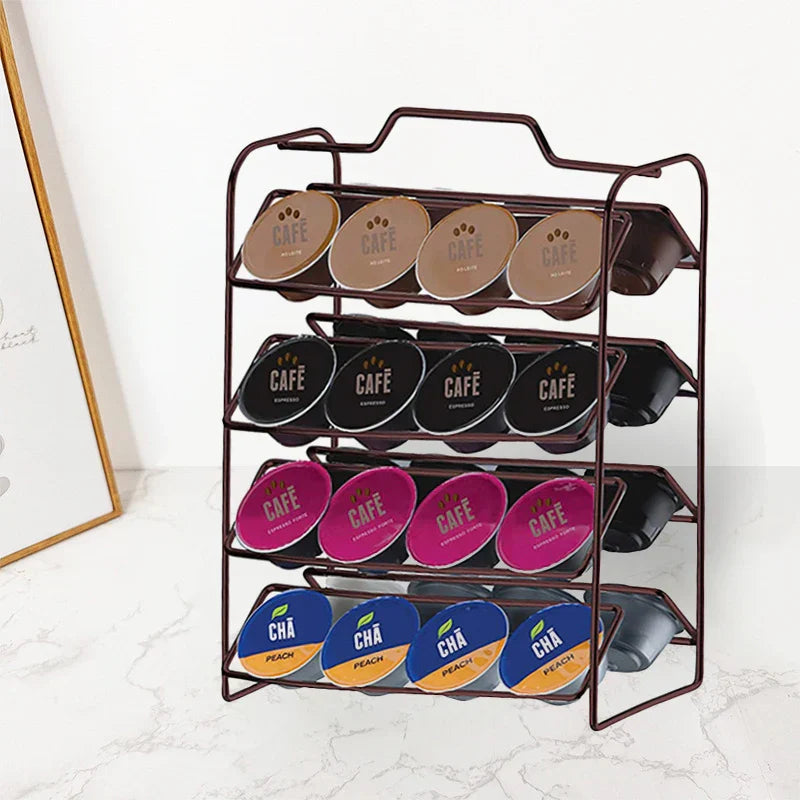 32pcs Coffee Capsule Holder Coffeeware Teaware Storage Rack