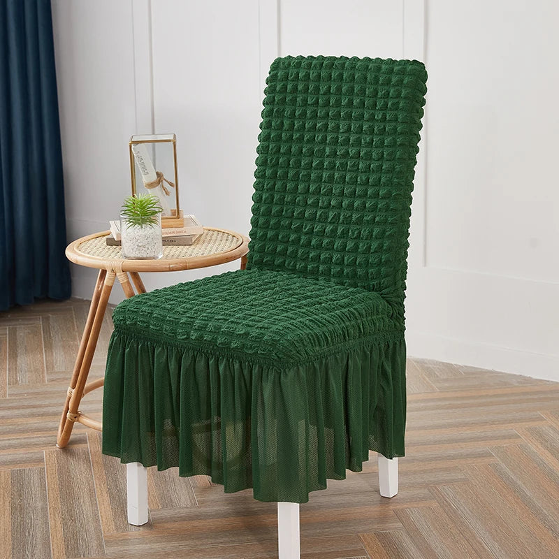 high quality Seersucker chair cover for dining room