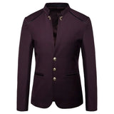 Chinese Style Mandarin Stand Collar Business Casual Wedding